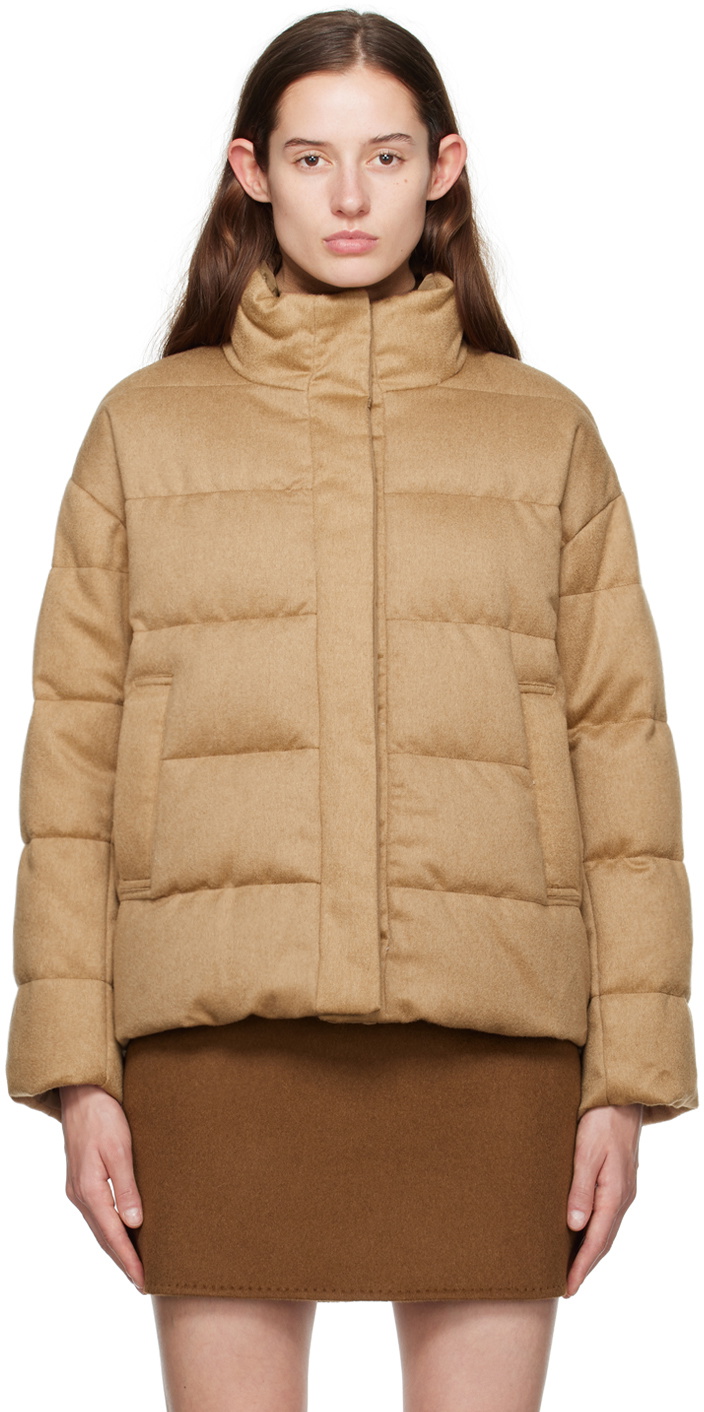 Max Mara Beige The Cube Donatello Reversible Down Jacket