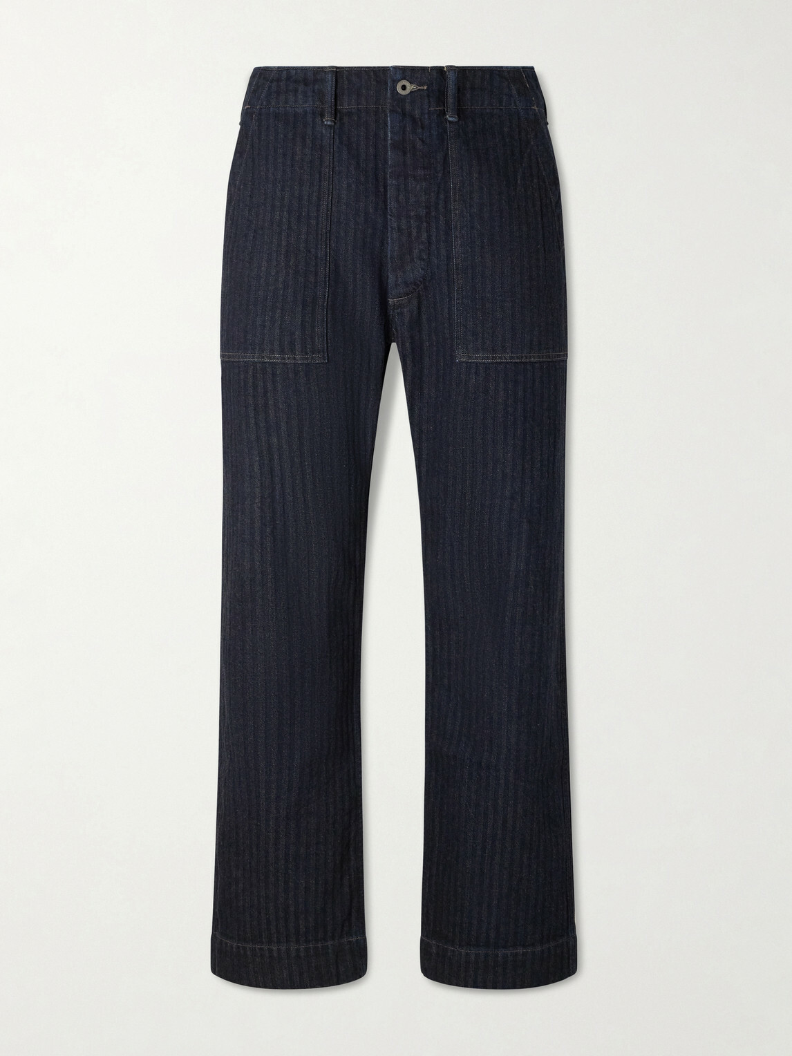RRL - Herringbone Straight-Leg Jeans - Blue