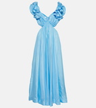 Zimmermann Halcyon cutout silk maxi dress