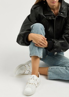 Valentino Garavani Rockstud Untitled Leather Sneakers White