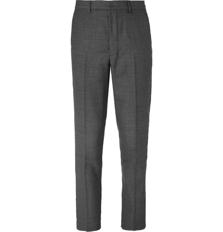 Photo: AMI - Grey Slim-Fit Wool Suit Trousers - Gray