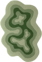 Mush Studios Green Small Bur Rug