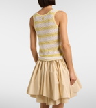Loewe Paula's Ibiza pointelle cotton-blend top