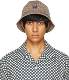 Needles Beige Leopard Jacquard Bucket Hat