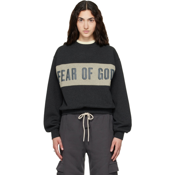 Photo: Fear of God ESSENTIALS Gray Classic Sweatshirt