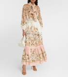 Zimmermann Chintz floral embroidered ramie blouse