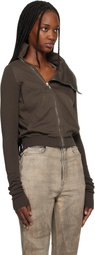 Rick Owens DRKSHDW Brown Temple Mountain Sweatshirt
