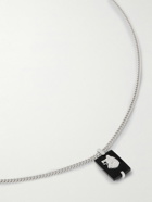 Miansai - Wolf Sterling Silver Onyx Pendant Necklace