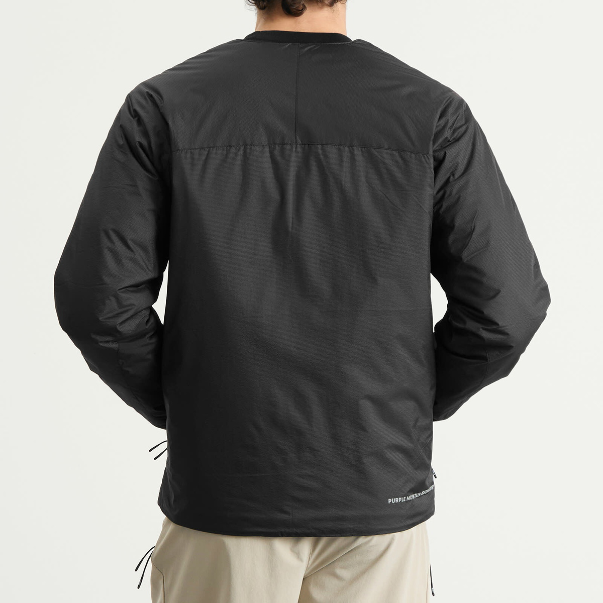 Purple Mountain Observatory Men's Peaks Cardigan in Black
