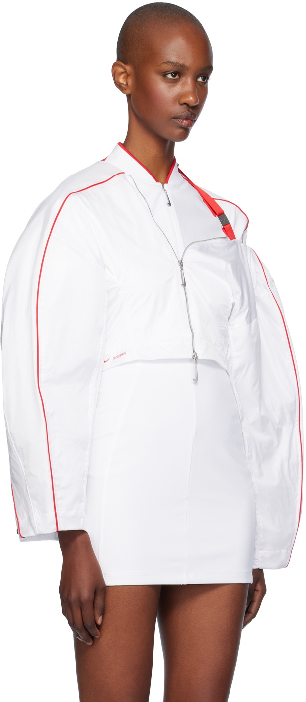 JACQUEMUS White Nike Edition Round Jacket Jacquemus