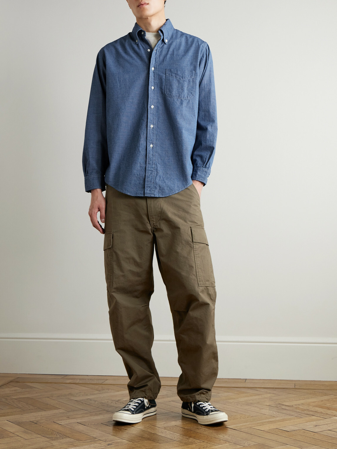 OrSlow - Cotton-Ripstop Cargo Trousers - Green
