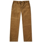 Oliver Spencer Men's Cord Drawstring Trouser in Beige