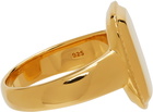 Dear Letterman SSENSE Exclusive Gold 'The Jari' Ring