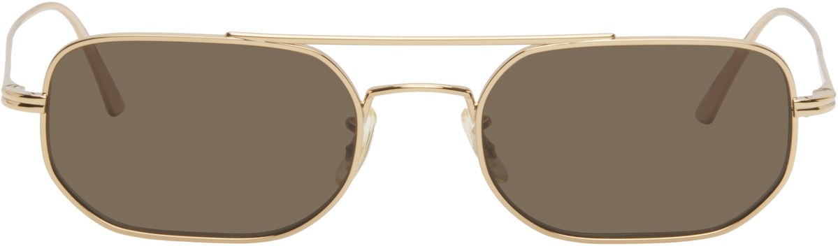 KHAITE Gold Oliver Peoples Edition 1989C Sunglasses Khaite