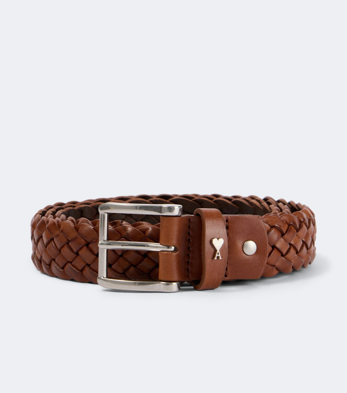Ami Paris Paris Paris braided leather belt