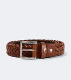 Ami Paris Paris Paris braided leather belt