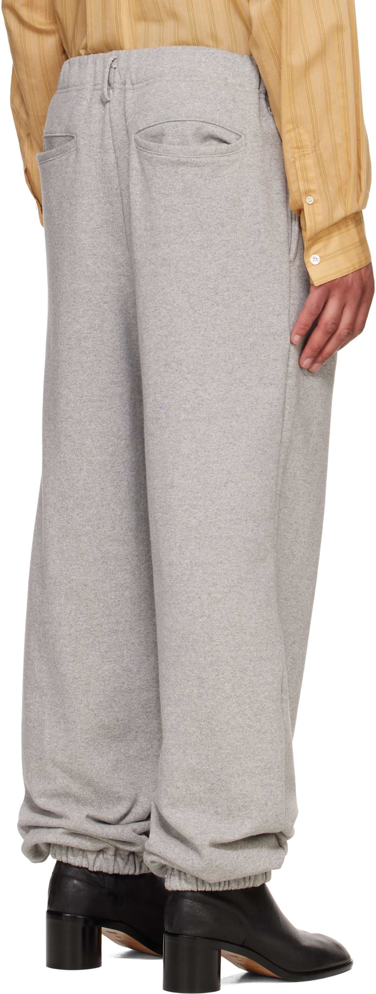 SOSHIOTSUKI Gray Center Crease Sweatpants