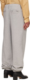 SOSHIOTSUKI Gray Center Crease Sweatpants