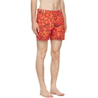 Vivienne Westwood Orange Classic Boxer Swim Shorts
