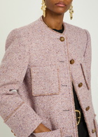 Chloe Tweed Coat Violet