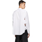 Comme des Garcons Homme Plus White Cotton Broadcloth Shirt