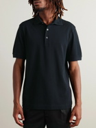 Mr P. - Cotton-Piqué Polo Shirt - Black