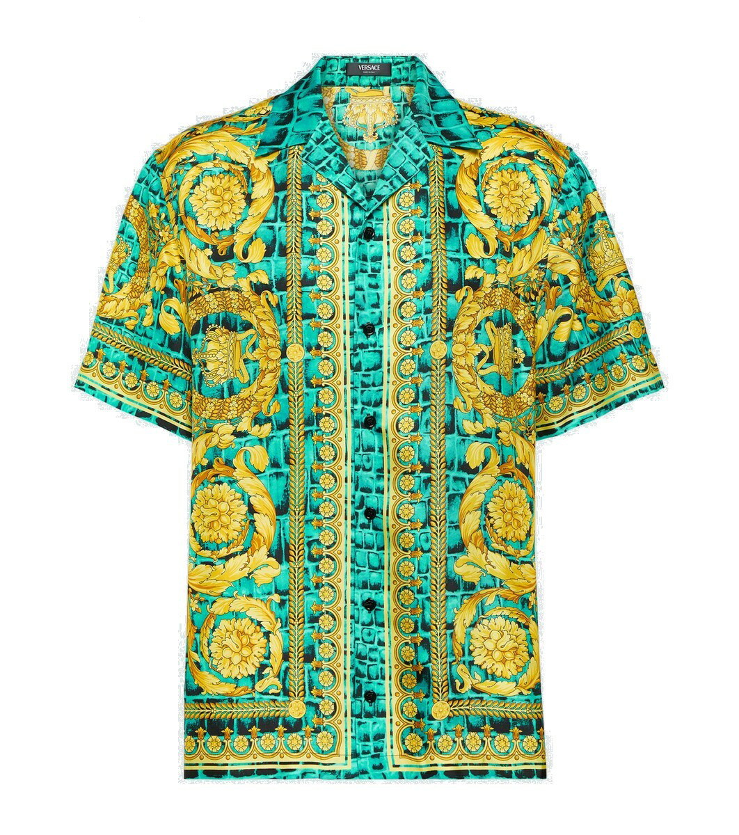 Versace Barocco printed silk shirt Versace