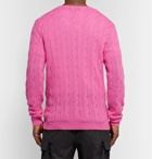 Ralph Lauren Purple Label - Cable-Knit Cashmere Sweater - Men - Pink