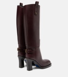 Burberry Cavalier 85 leather knee-high boots