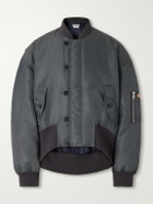 JW Anderson - Rib-Trimmed Shell Bomber Jacket - Gray