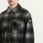 Moncler Men's Check Shirt Jacket in Black