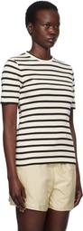 Jil Sander Off-White & Black Crewneck T-shirt