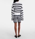 Jardin des Orangers Striped cashmere shorts
