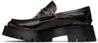 Alexander Wang Brown Carter Mid-Heel Lug Loafers