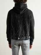 AMIRI - Logo-Print Cotton-Jersey Hoodie - Black