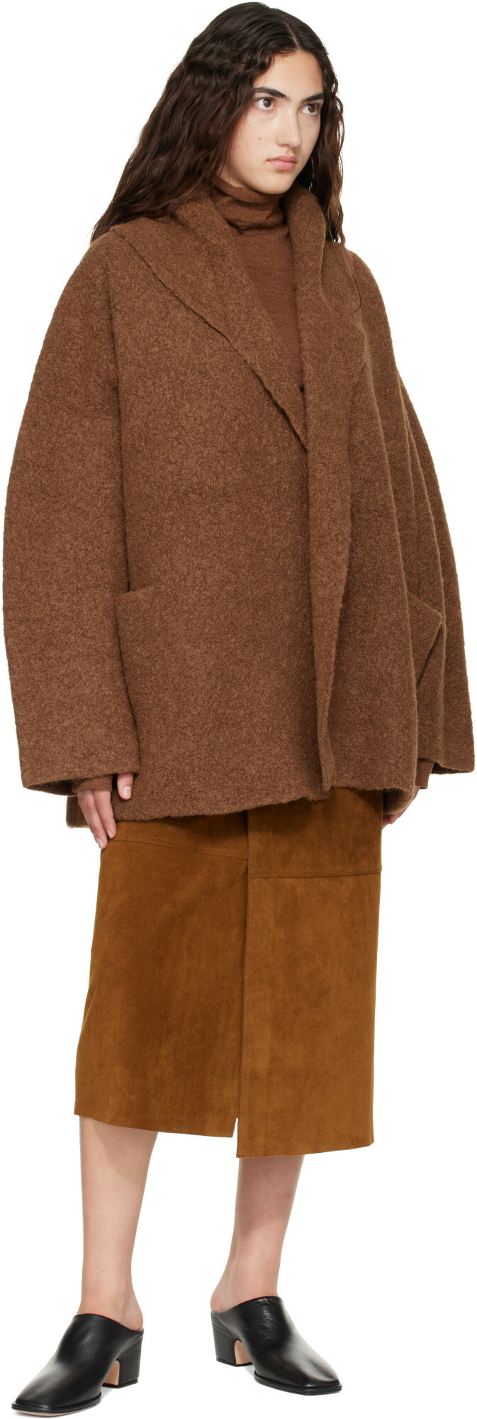 Lauren Manoogian Brown Double Face Coat