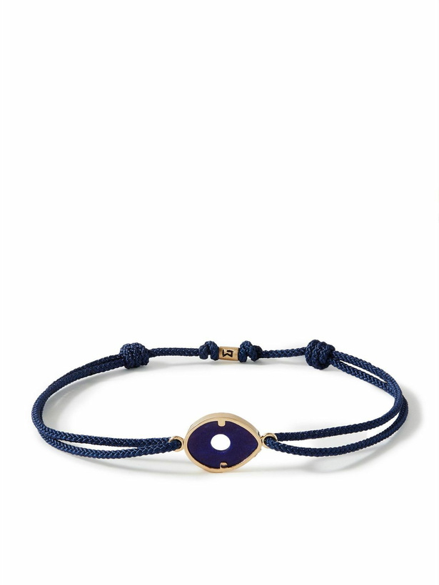 Photo: Luis Morais - Gold, Lapis Lazuli and Cord Bracelet