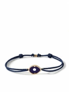 Luis Morais - Gold, Lapis Lazuli and Cord Bracelet