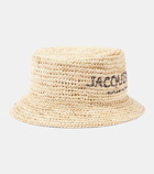 Jacquemus Le Bob Pesco raffia bucket hat