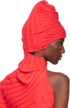 ISSEY MIYAKE Red Knit 'As It Is' Beanie