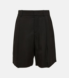 Vince Pleated high-rise wide-leg shorts