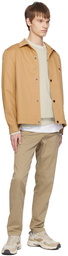 BOSS Beige Relaxed-Fit Sweatshirt