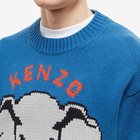 Kenzo Paris Men's Pixel Elephant Jumper in Cyan