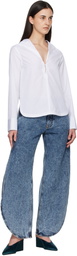 ALAÏA Blue Petal Jeans