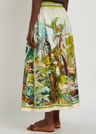 Alemais Jungle Boogie Printed Silk Culotte Trousers Multicoloured