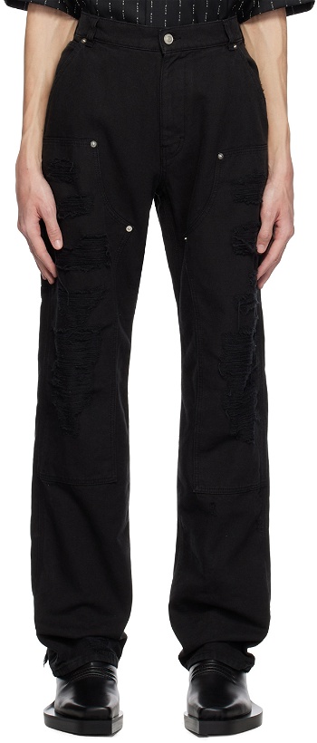 Photo: 1017 ALYX 9SM Black Destroyed Trousers