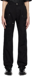 1017 ALYX 9SM Black Destroyed Trousers