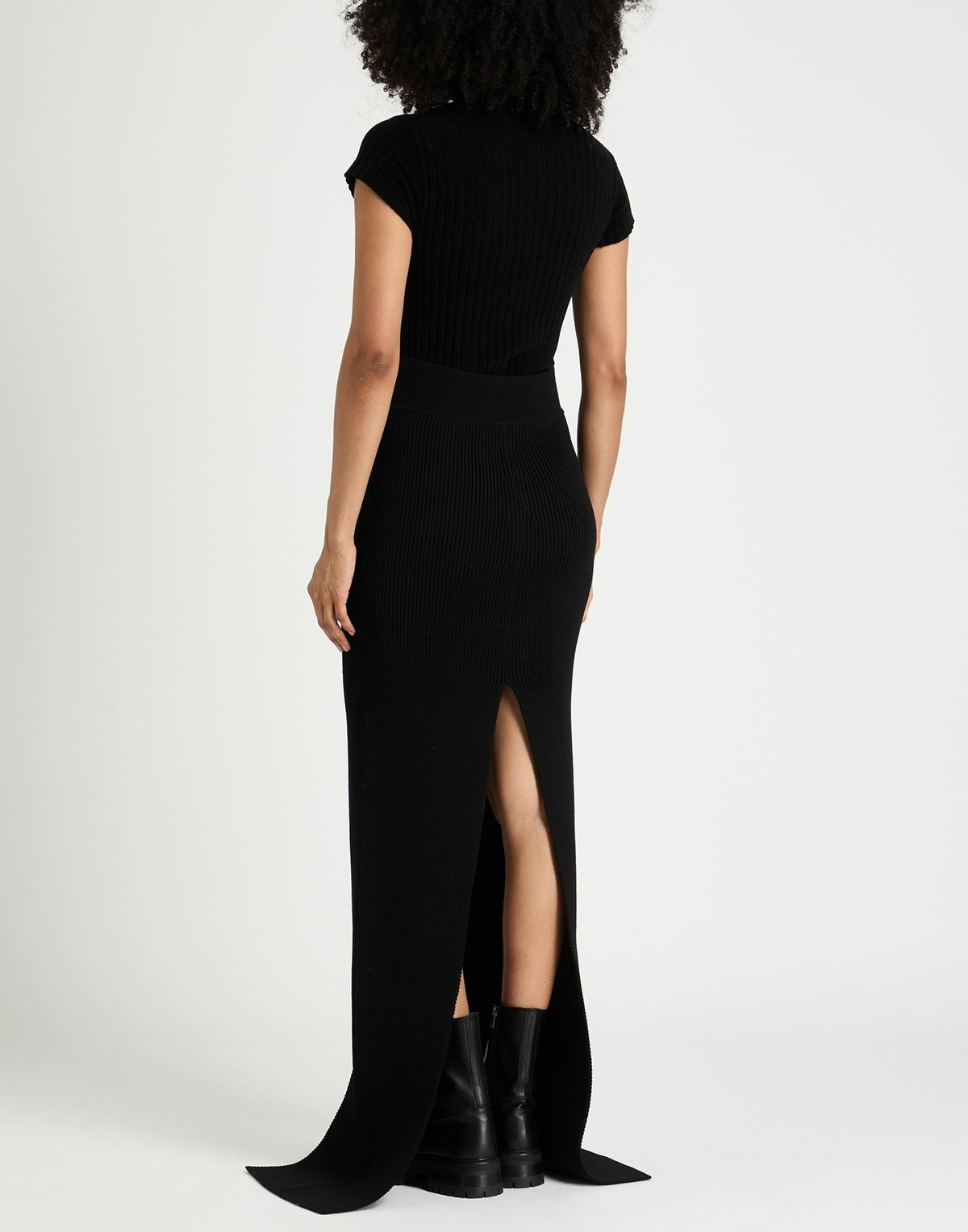 Rick Owens Womens Maxi skirt in Black