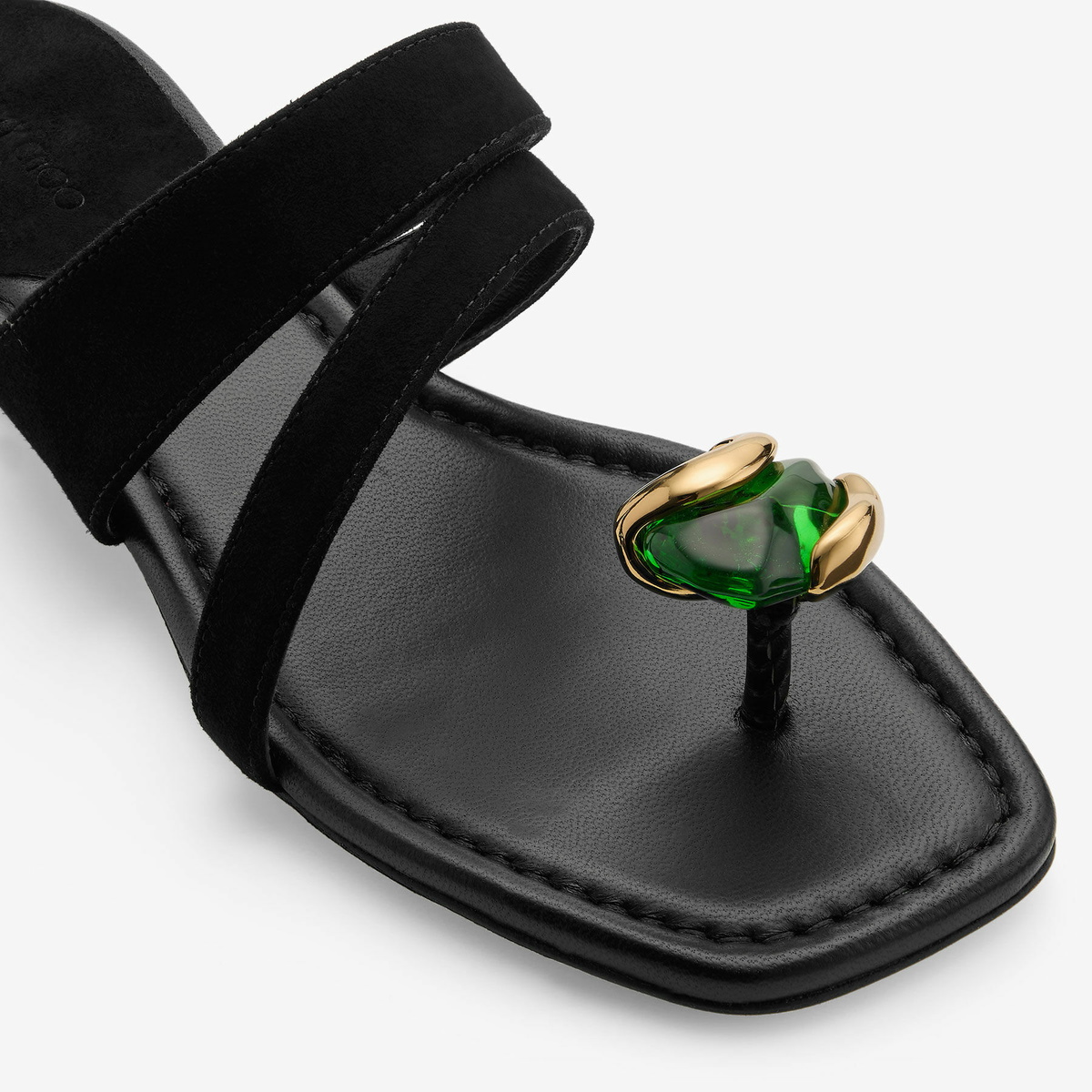 Jimmy Choo Emeri Stone Flat Slide