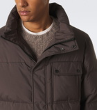 Yves Salomon Shearling-trimmed down jacket